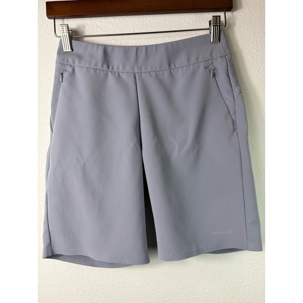 Annika Cutter Buck Women's Competitor Pull on Golf Shorts Gray Sz S Activewear